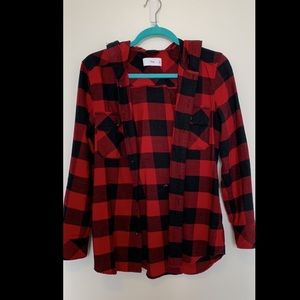TNA hooded flannel